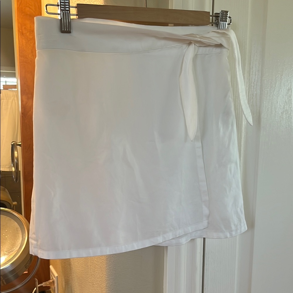 White Wrap Skirt
